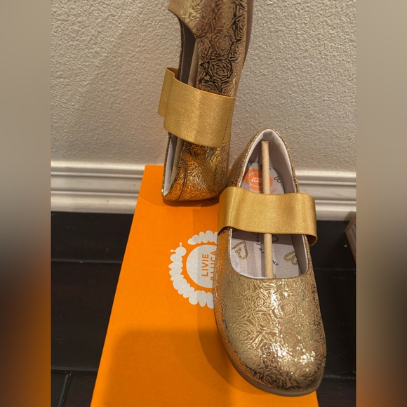 Bella ballet flats golds rose NIB 3y - Picture 2 of 4